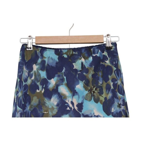 Dressbarn Skirt Size Medium Y2K Floral A-Line Flare Flowy Lightweight Grunge - Picture 2 of 10